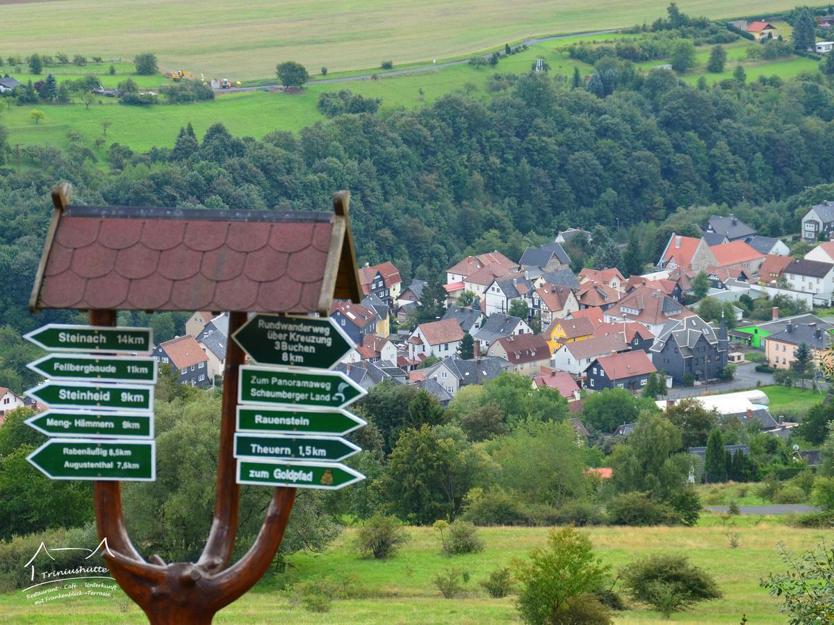 Die Triniushuette "Thueringens Schoenste Aussicht" Rauenstein Extérieur photo
